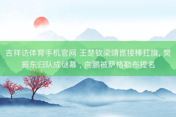 吉祥访体育手机官网 王楚钦梁靖崑接棒扛旗， 樊振东归队成谜幕 ， 向鹏被萨格勒布提名